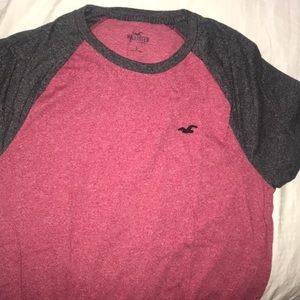 Pink and grey holister t shirt